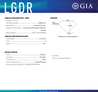 GIA report for radiant cut  lab diamond.