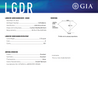 GIA cushion lab diamond report.