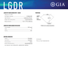 GIA report for lab diamond cushion engagement ring.