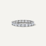 Emerald East West "U" Prong Eternity band