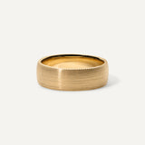 Yellow Gold Brushed Rope Edge