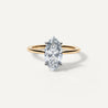 Marquise lab diamond engagement ring.