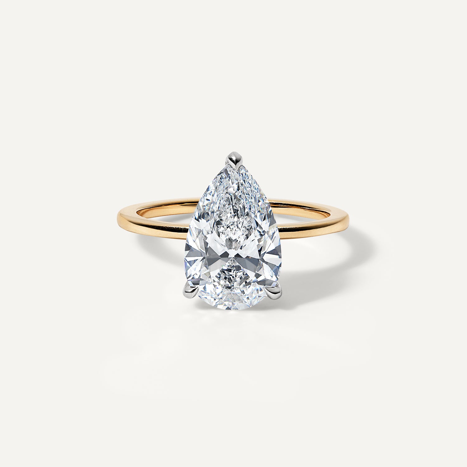 pear lab diamond engagement ring.