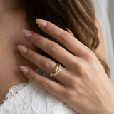 Soft Curve Dome Ring Set