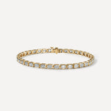 Emerald Bezel E/W Tennis Bracelet