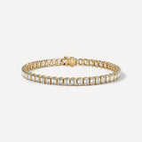 Emerald Bezel Tennis Bracelet