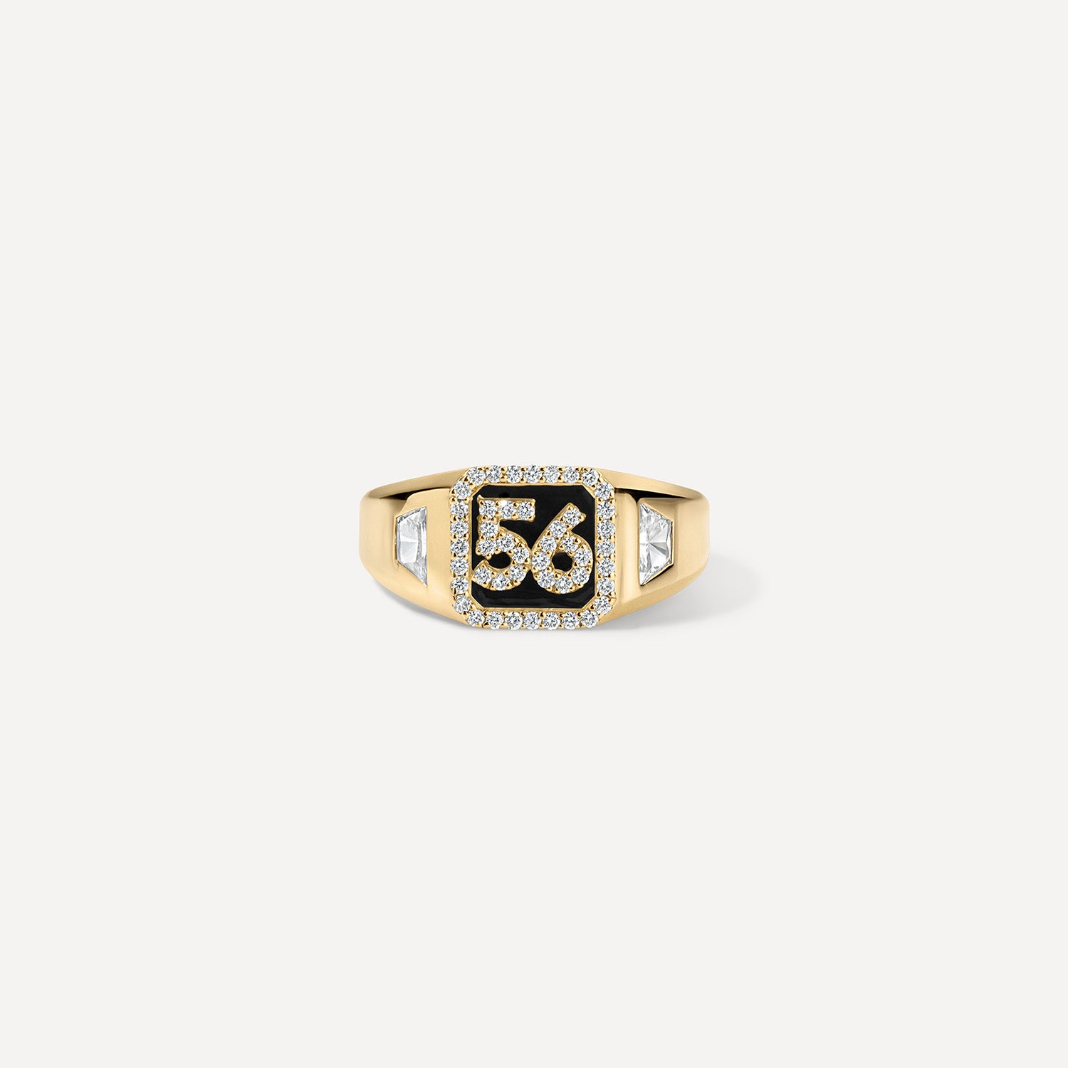 Custom Number Signet Ring – Her Rock