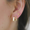 14k Gold Trio Stud Earring