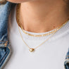 14k Gold Puffed Heart Necklace